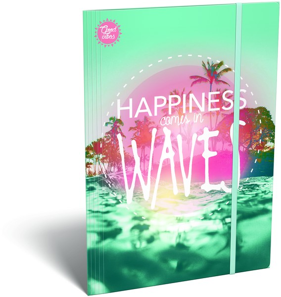 Gumis mappa LIZZY A/4 Good Vibes Wave  20770209