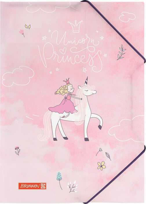 Gumis mappa BRUNNEN A/4 "Unicorn Princess" műanyag 1041604842