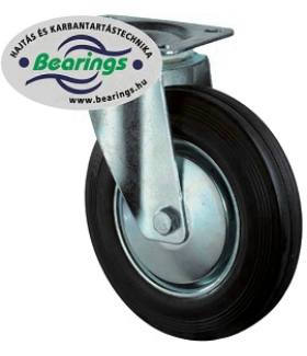 Talpas kerék 280 L400.B55.280 forgó fekete terhelhető: 350kg (BS)