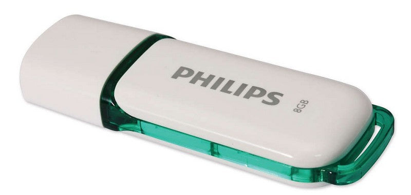 Pendrive PHILIPS Snow 8GB USB Flash Drive fehér-zöld