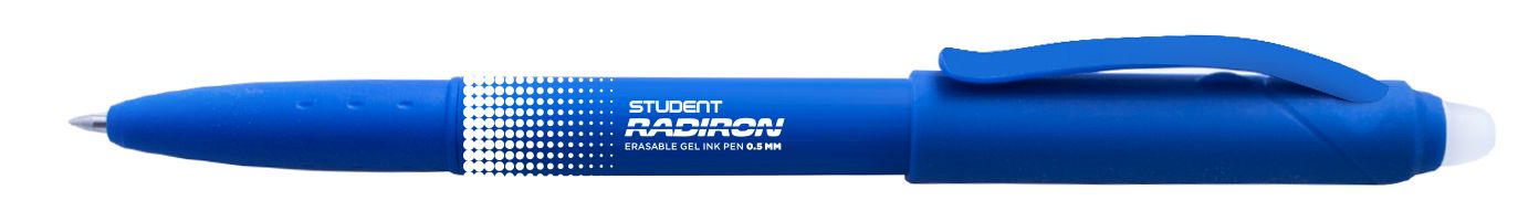 Zselés toll ICO Student Radiron (0,5mm) radírozható kék test kék tinta