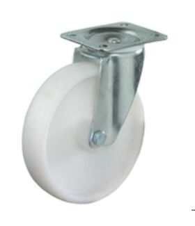 Talpas kerék 200 L400.B10.200 forgó villa  PA fehér terhelhető: 300kg (BS)-0