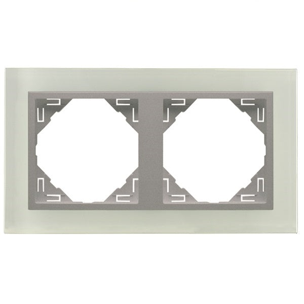 90920_TCA Crystal Kettes keret, kristály/alumínium