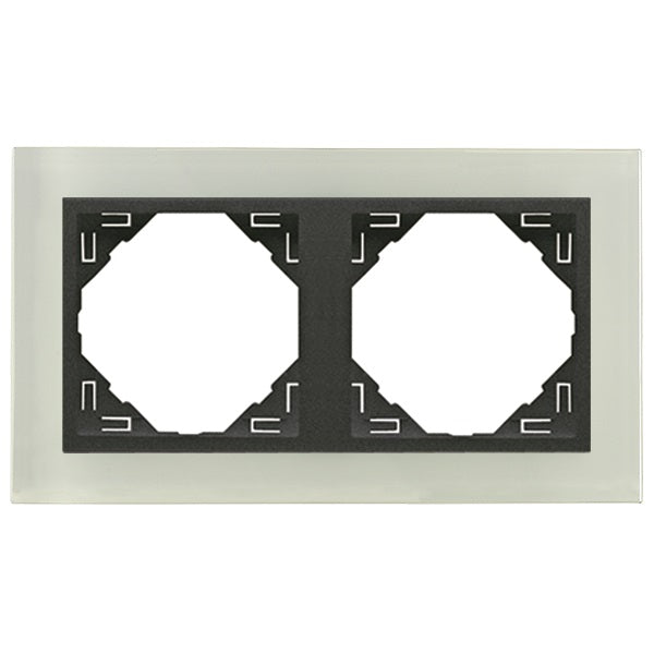 90920_TCS Crystal Kettes keret, kristály/szürke