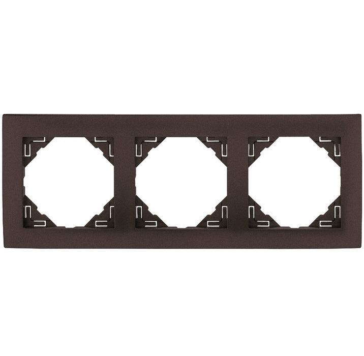 90930_TIS AQUARELLA Hármas keret, szürke