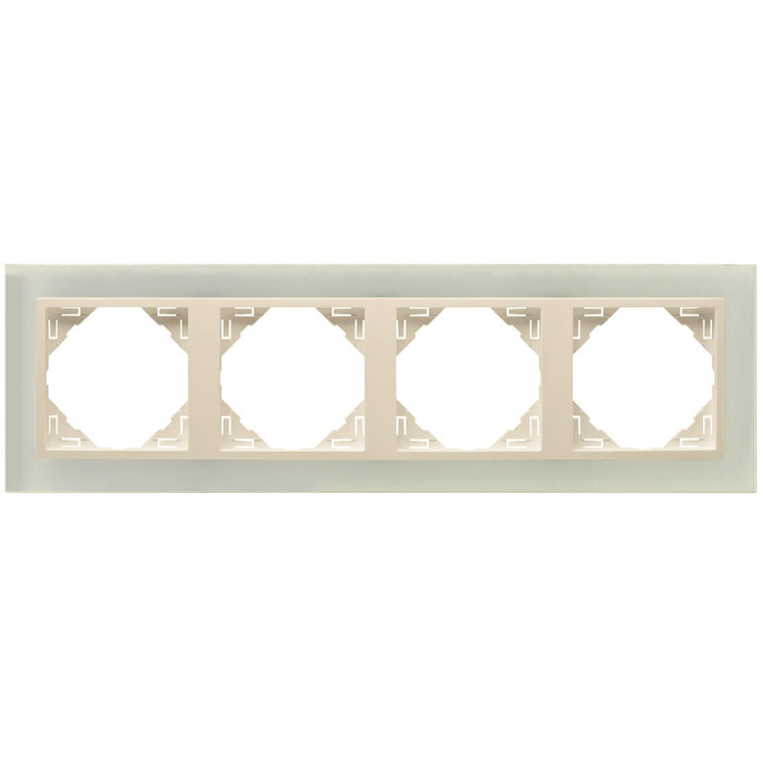 90940_TCP Crystal Négyes keret, kristály/gyöngyház