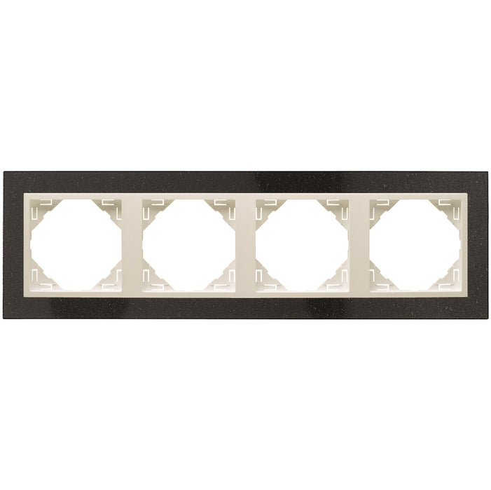 90940_TGG PETRA Négyes keret, gránit/jég