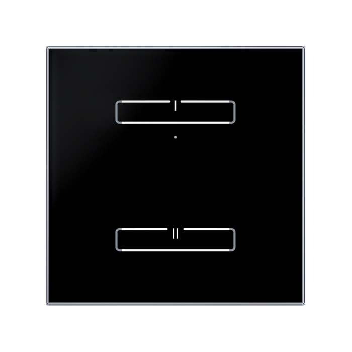 RFGB-20/B Üvegfelületű vezérlő, 2gombos, fekete