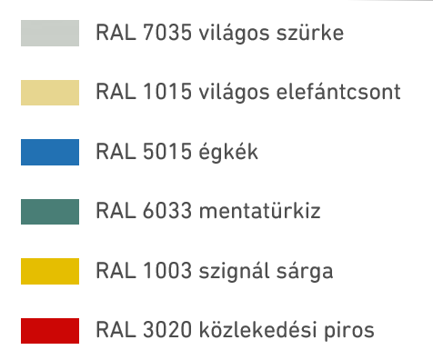 KÖRÖS SZTÁR 1 gardrób 500 mm magas