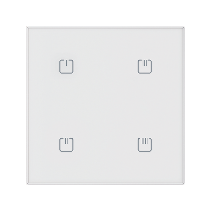 RFGB-40/W Üvegfelületű vezérlő, 4gombos, fehér